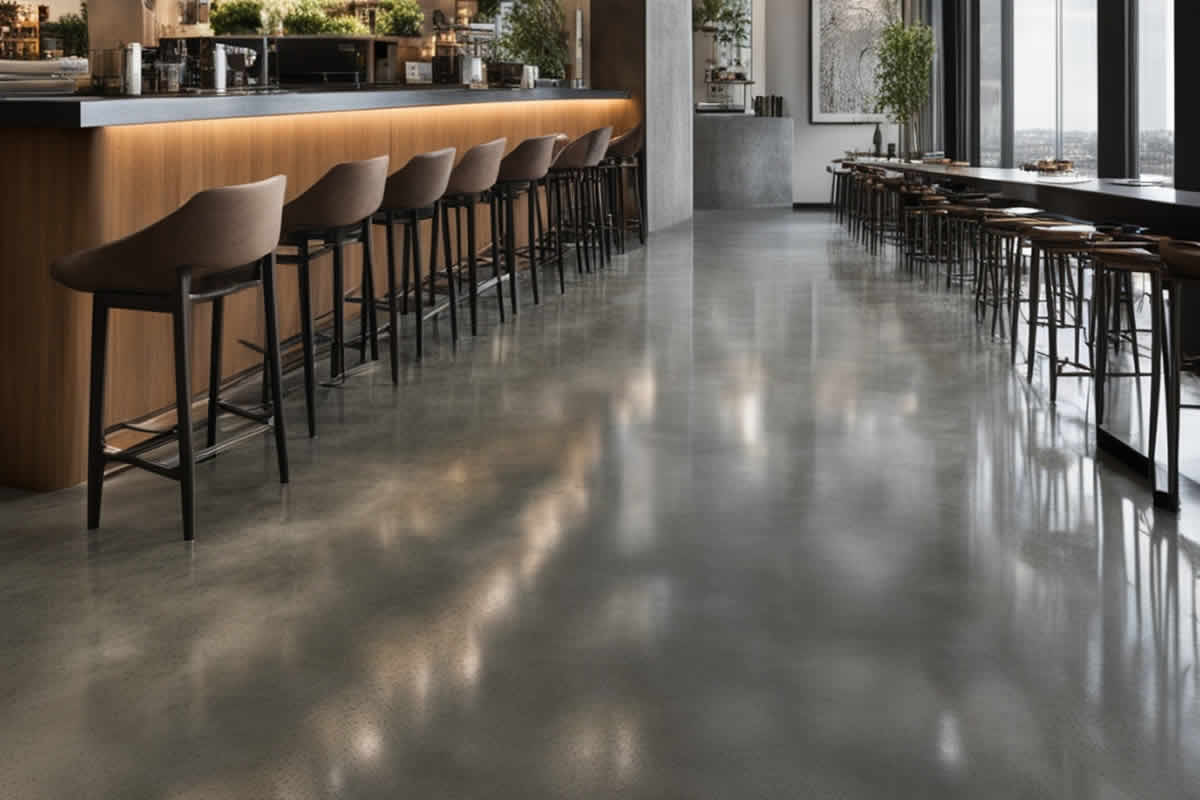 polished concrete flooring for commercial clients